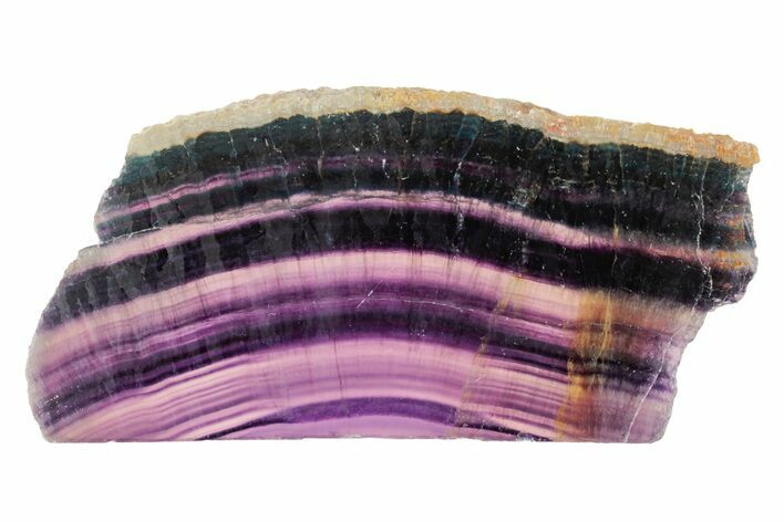 Colorful, Polished Rainbow Fluorite Slab #250509
